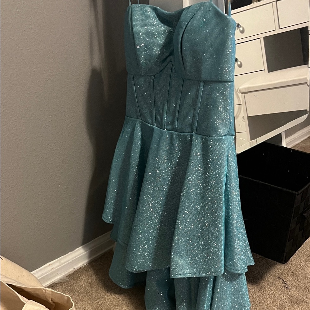 Windsor Glittering Blue Mini Dress